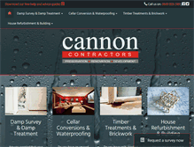 Tablet Screenshot of cannoncontractors.co.uk